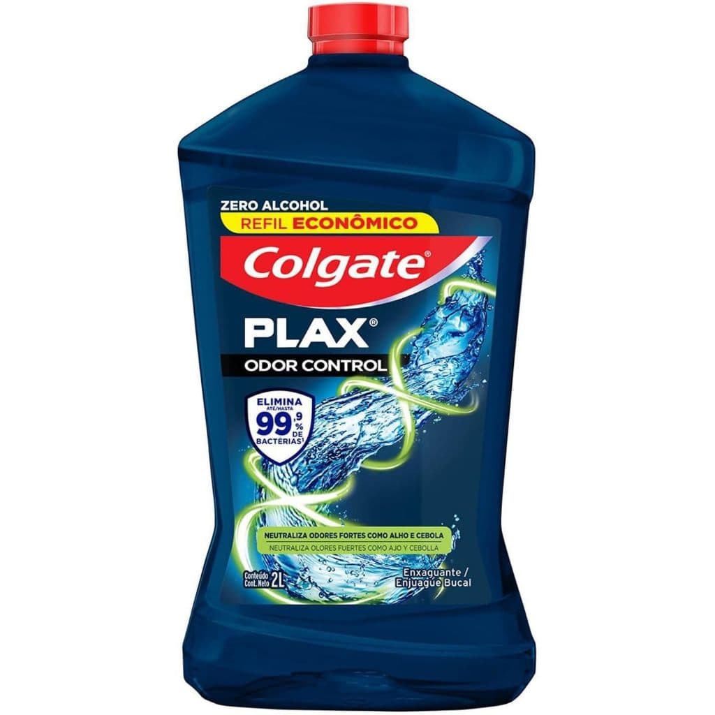 Refil Enxaguante Bucal Colgate Plax Odor Control 2l Sem Álcool