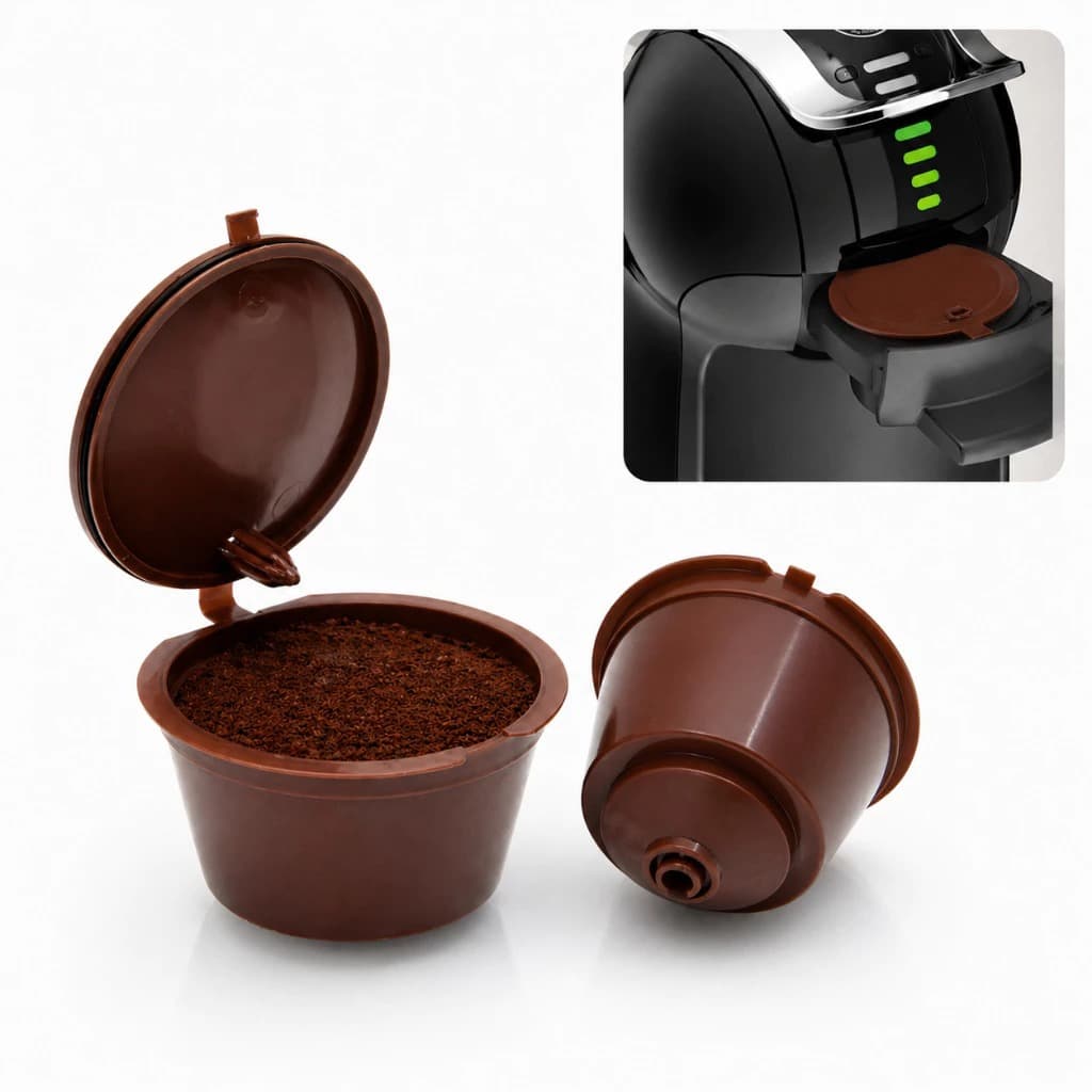 5 Cápsulas Café Reutilizável Dolce Gusto Recarregável