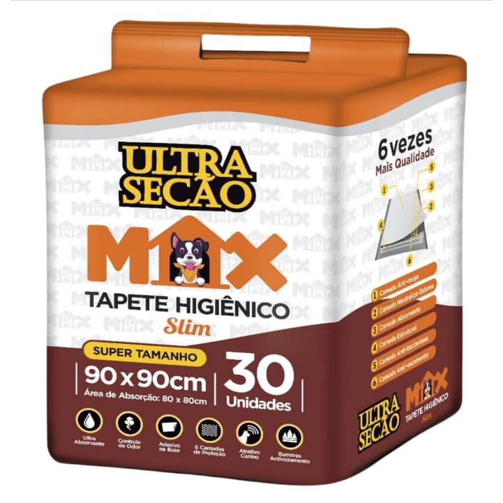 Tapete Higiênico Great Pets Ultra Secão 60*60 80*60 90*90 30 Unidades