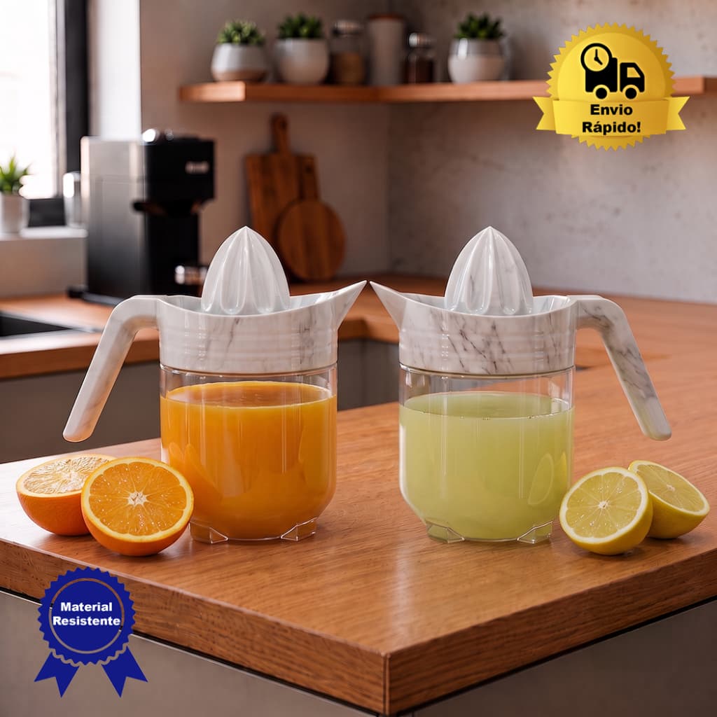 Jarra Suco Espremedor De Frutas Laranja  Limão Toranja 2 Em 1 600ml Prática Melancia Abacaxi
