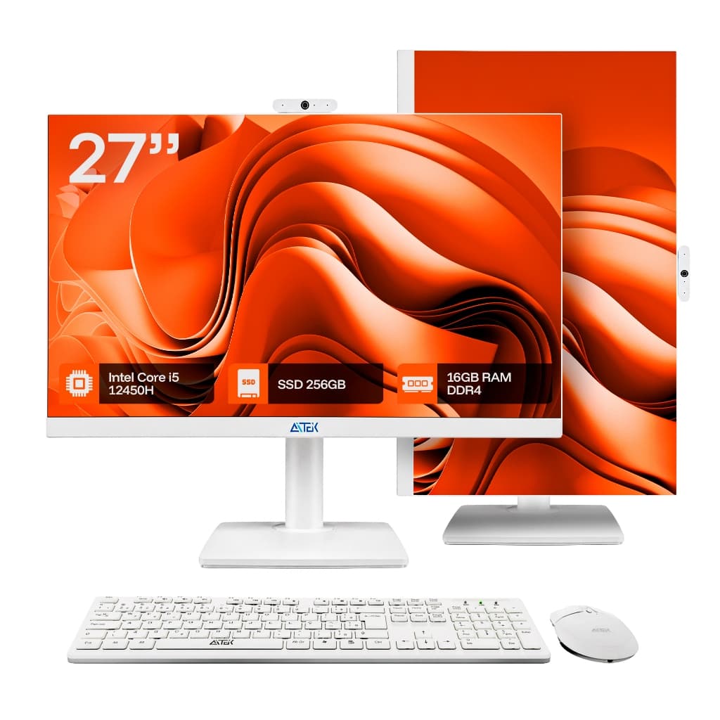 Computador All In One 27" Full HD Intel Core i5 12ª Geração 16GB SSD 256GB Webcam Teclado e Mouse