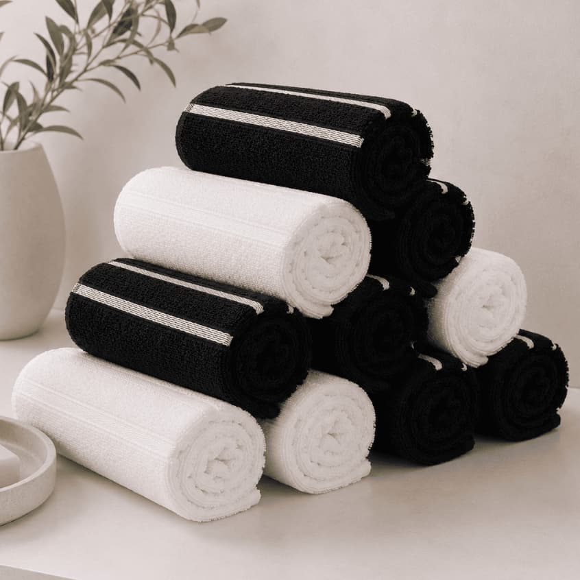 Kit 10 Toalhas Salão Barbearia 43x68cm - Atacado