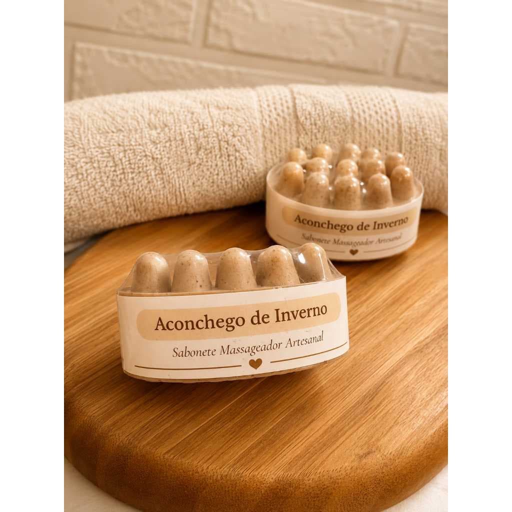 Sabonete Artesanal Aconchego de Inverno 100g | Aveia e Baunilha | Hidratante | Vibela