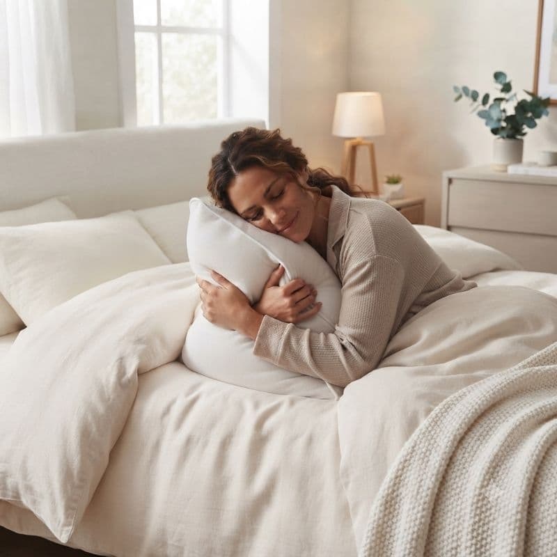 Travesseiro Pluma de Ganso Sintética Descanso Antiacaro 70x50cm Macio Luxo Dormir Bem Antialérgico.