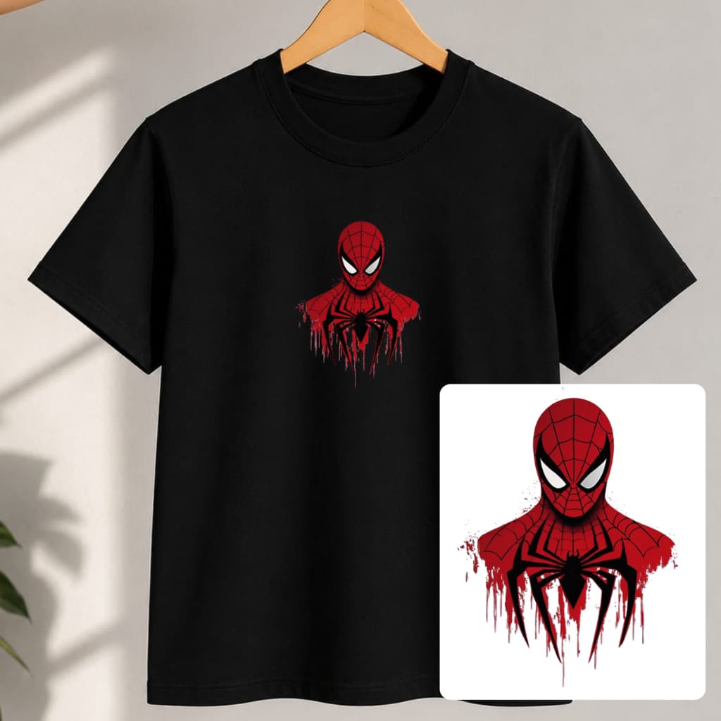 Camiseta Unissex Homem Aranha Discreta Minimalista 100% Algodão Casual Spider Man
