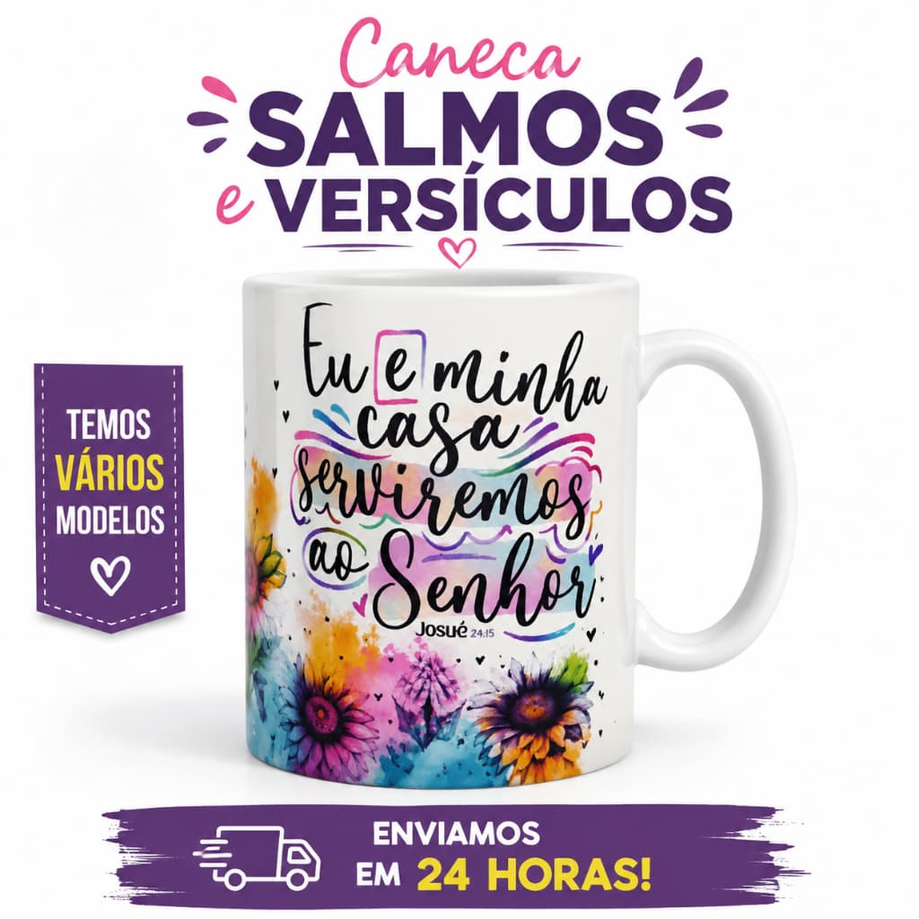 Caneca - Xícara de Café Cristã Com Salmos Versículos Bíblicos Lembrança Para Padre/Pastor Presente Gospel Envio Rápido