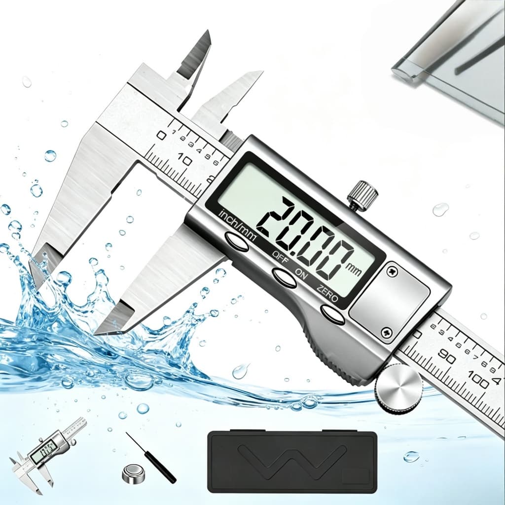 Paquímetro Digital Precisão 150mm 4 Modos Medição Aço Inox LCD Grande