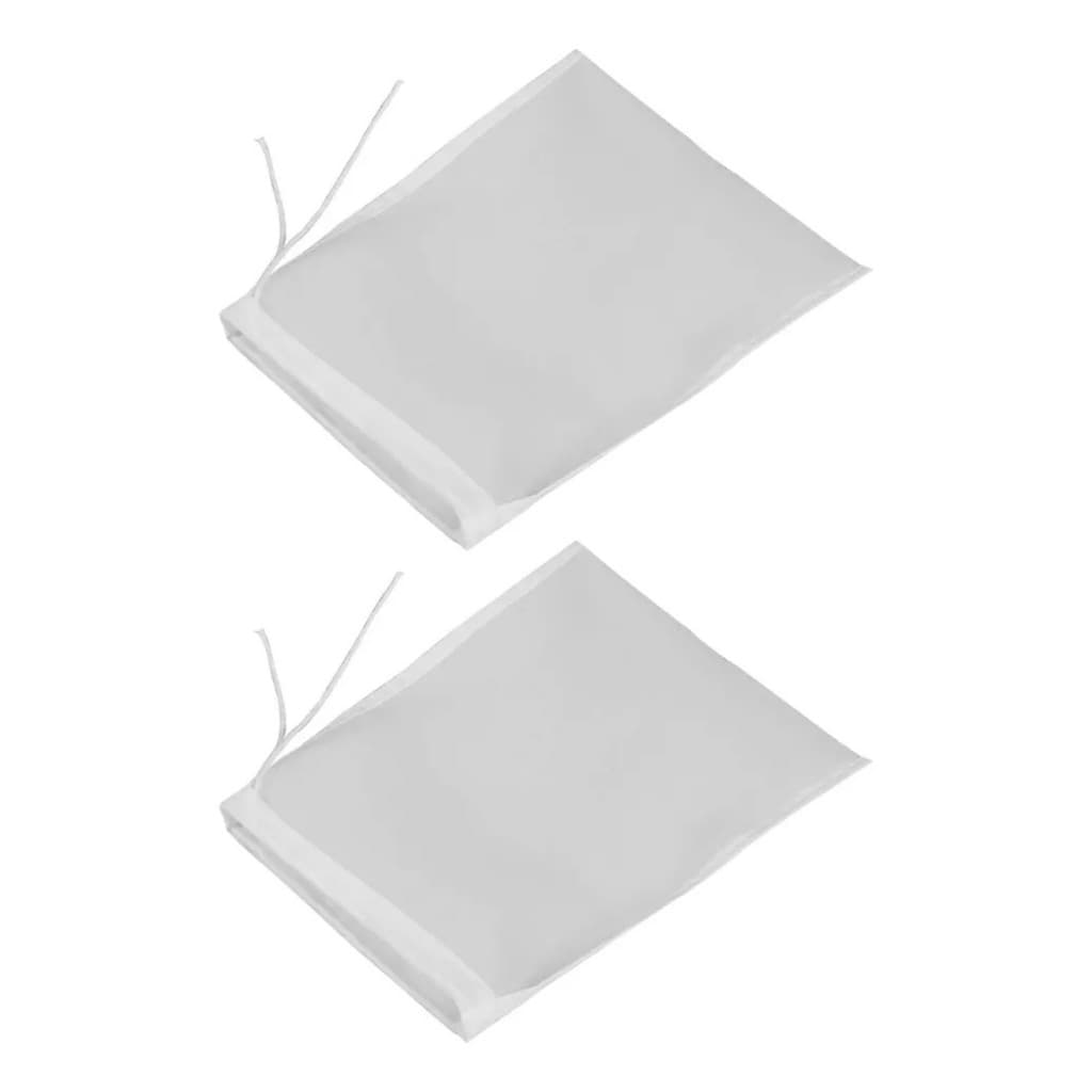 KIT 2  / 3 / 4 Saco Malha Fina 45x30cm Para Coar Suco Queijo Leite Vegetal Reutilizável Transparente