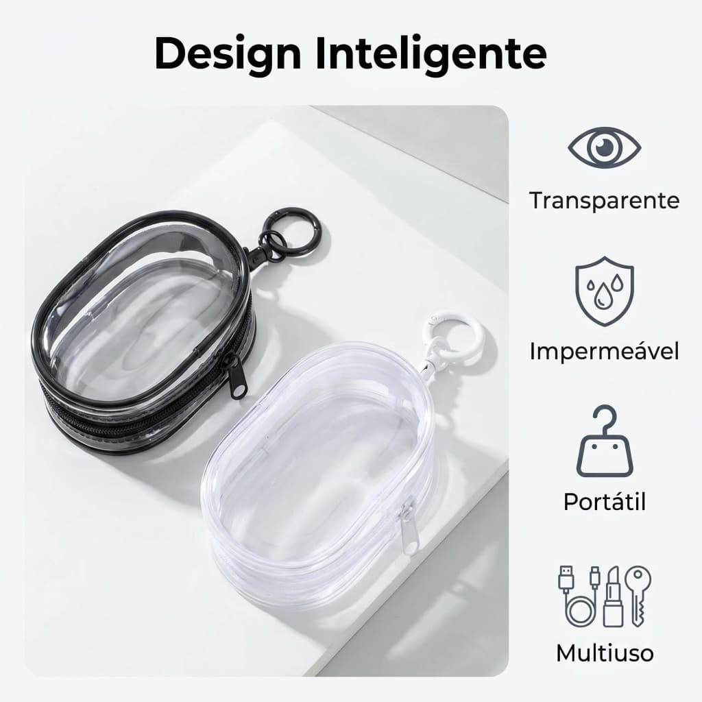 Bolsa Ziper Resistente Para Armazenamento De Acessórios