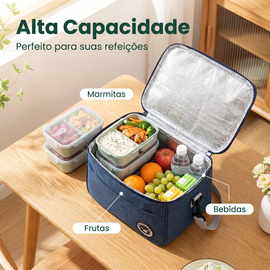 Lancheira Impermeável Oxford para Piquenique e Viagem