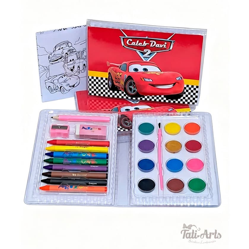 11 Estojos de Pintura Cars | Tema da sua festa | Lembrancinha Personalizada