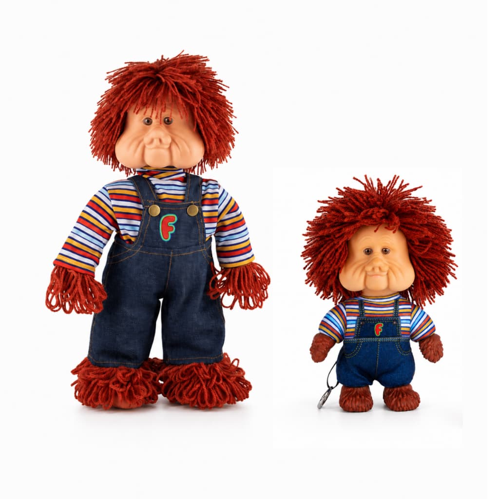 Kit Bonecos Fofão Clássico 38cm + Mini Fofão 19cm Clássico Colecionável