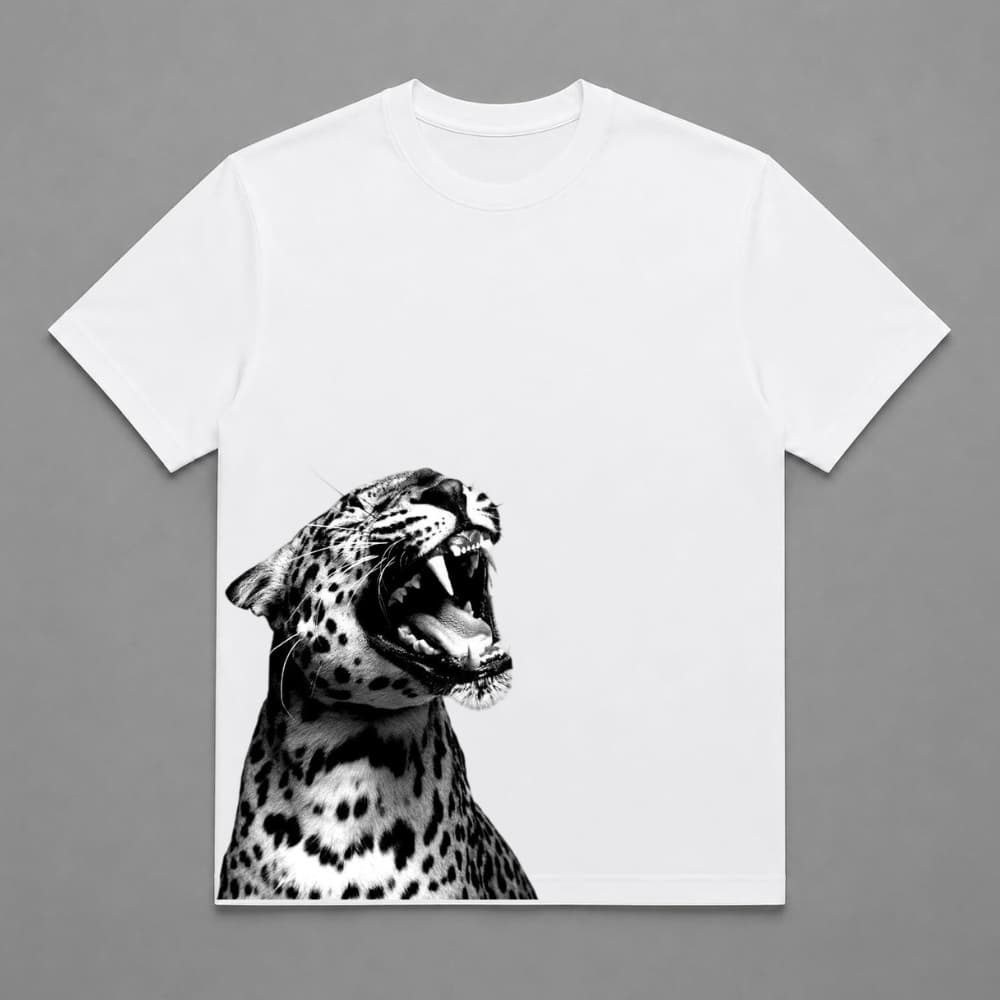 Camiseta Unissex Onça Streetwear 100% algodão Estilosa Oncinha Baddie Camisa Gola Careca