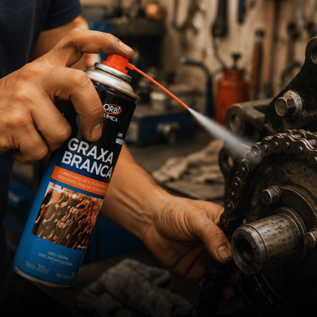 Graxa Branca Spray Orbi 300ml 209g Para Movimentos Suaves OrbigrAX Kits Variados