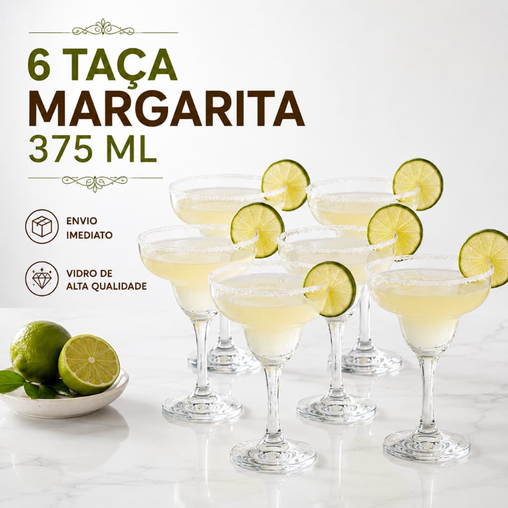 Jogo de Taças para Margarita Nadir 335ml - 6 peças - Nadir Figueiredo