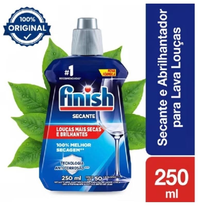 Secante Abrilhantador Máquina Lavar Louças Finish 250Ml