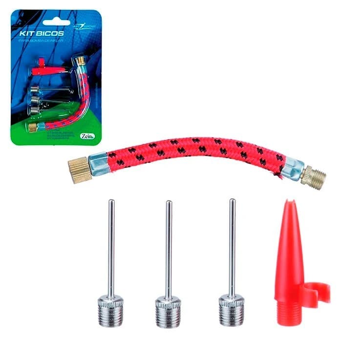 Bicos para inflar - Encher pneus carro, bicicletas, bolas, colchões - 5pcs