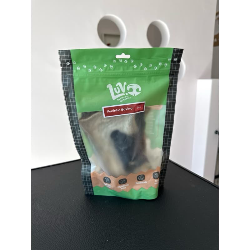 Focinho Bovino - Mordedor Natural Para Cães Petisco Desidratado-  Luv Petiscos