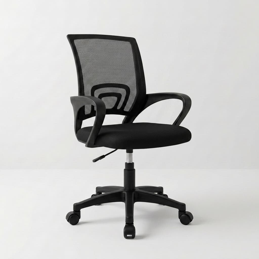 Cadeira de Escritório Diretor Tela Mesh Ergonômica Preta Duoffice BIT DU123
