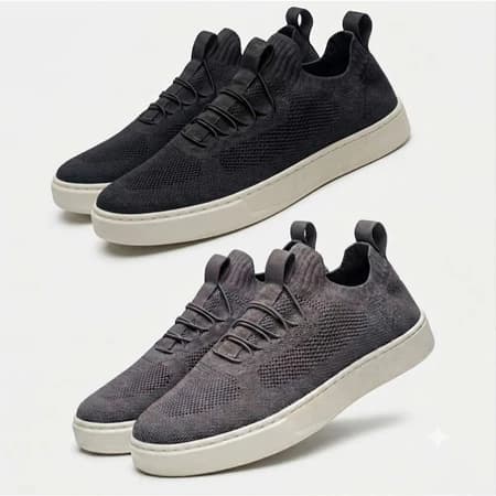 Kit 2 Pares Tênis Sapatênis Knit Masculino Leve Confortável Casual