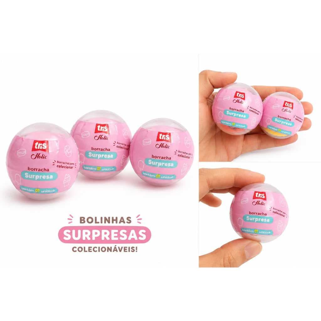 Borracha Surpresa Colecionável Holic Kit 2 Unidades Docinhos