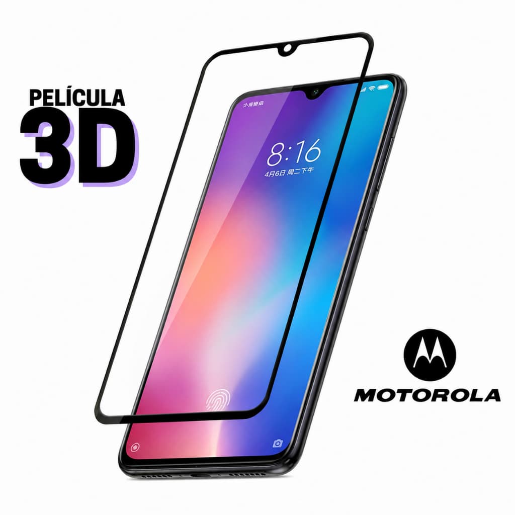 Kit 3 Película 3D Vidro Temperado Para Todos Os Modelos Celular Motorola Moto G - E - Series