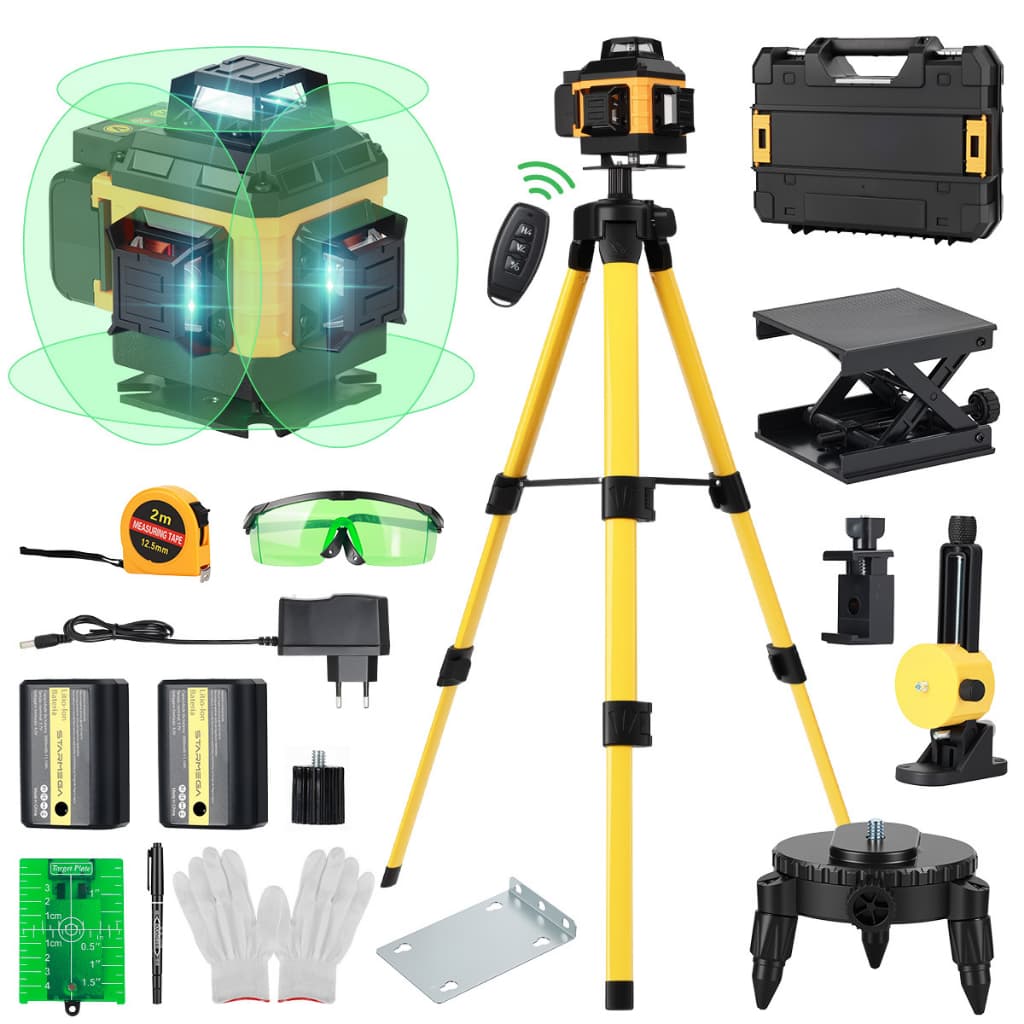 Nível laser Exbom FEPRO-NL1230 30m 12 Linhas Autonivelante Recarregável Controle