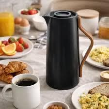 Garrafa Termica 1 Litro Isolante Alta Duracao Design Moderno Preta