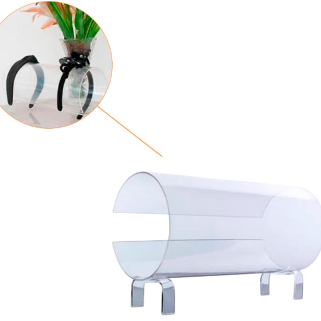Expositor Porta Tiara acrílico Premium 100% Transparente Kit 2-3 e 4 unidades