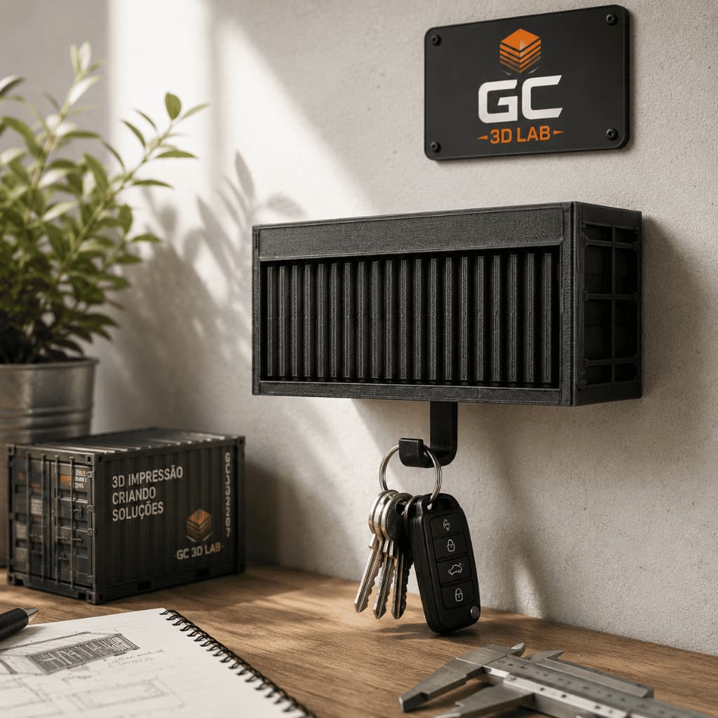 Organizador de Chaves Decorativo Contêiner - Geek / Automotivo