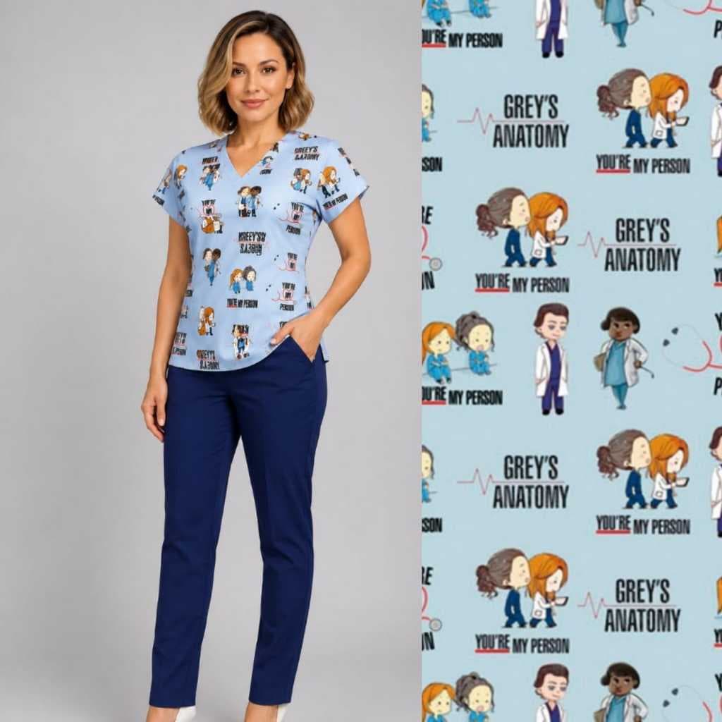 Scrub Grey's anatomy - Pijama cirúrgico - Privativo - Pijama hospitalar