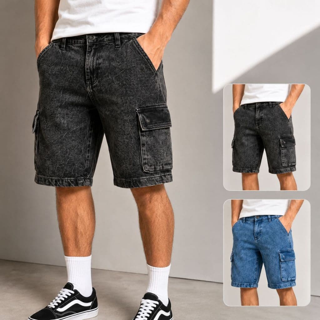 Bermuda Masculina Cargo Premium Casual Conforto Leve Verão