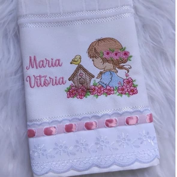 Toalha de boca infantil personalizada.