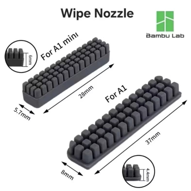 Limpador de Bico Nozzle Wiper Compatível Bambu Lab A1 e A1 Mini