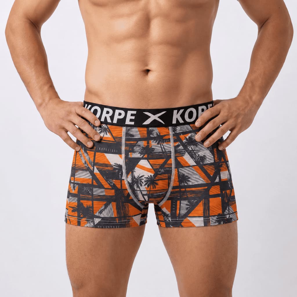 Kit Com 3 Cuecas Boxer De Microfibra Adulto Estampadas