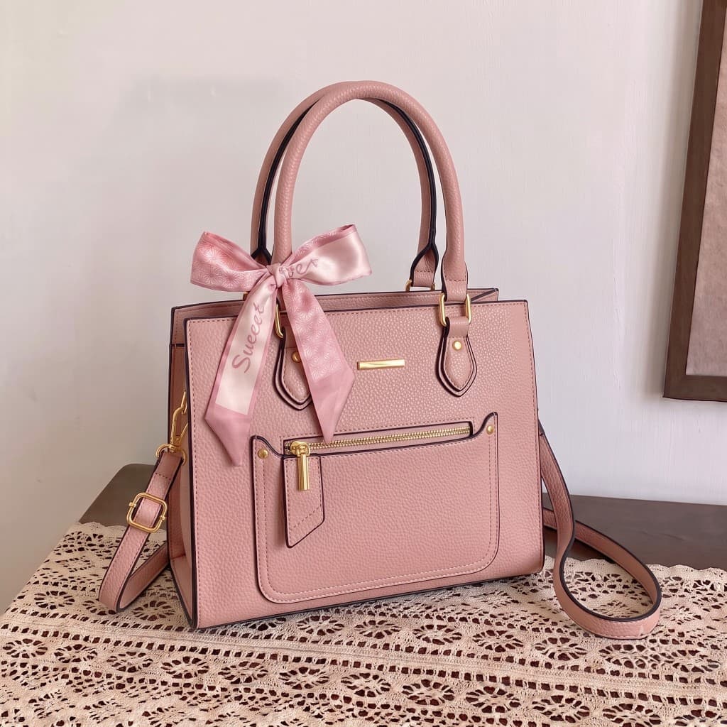Bolsas Grande Feminina Transversal e Ombro Tote com Lenço para uso em dia dia WGL-7