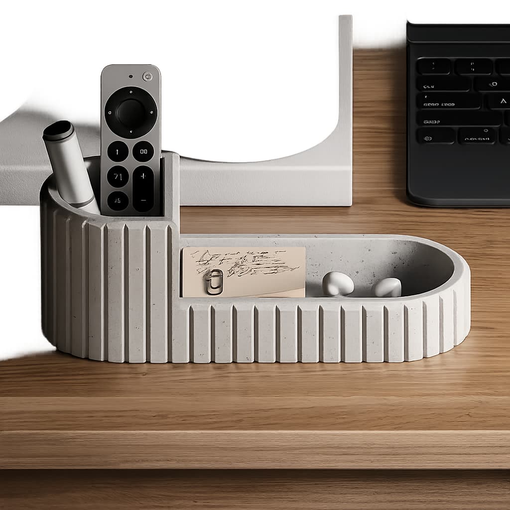 Organizador de Controle Remoto | Organizador de Mesa e Multiuso | Suporte Moderno para Controles, Celular e Objetos