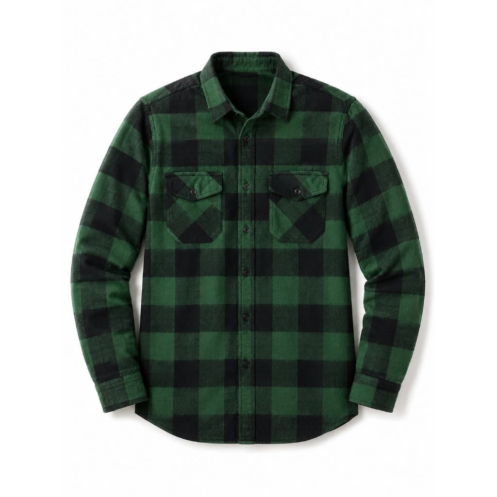 Camisa Masculina Xadrez Flanelada blusa Frio de manga longa
