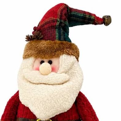 Papai Noel Sentado Pelucia decorativo de natal enfeite natalino 60 cm