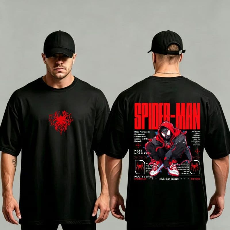Camiseta Streetwear Spider Man Estampa T-shirt 100% Algodão Fio 30.1 Envio Imediato