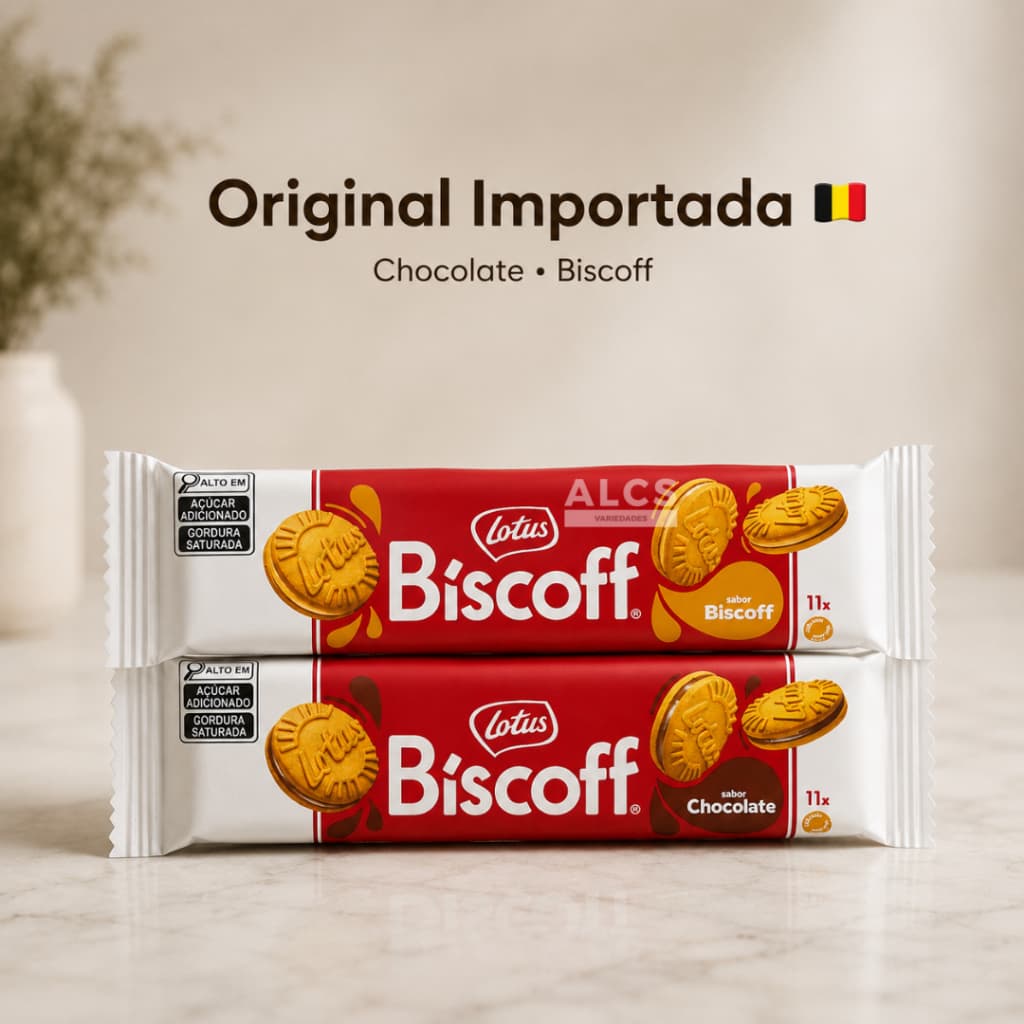 Biscoito Lotus Biscoff Sandwich Recheado 110g Importado da Bélgica Cream Biscoff Chocolate