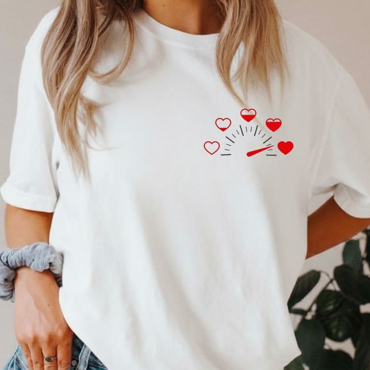 Camiseta Feminina Oversizede o Amor é Combustível Camisa 100% Algodão Malha Premium