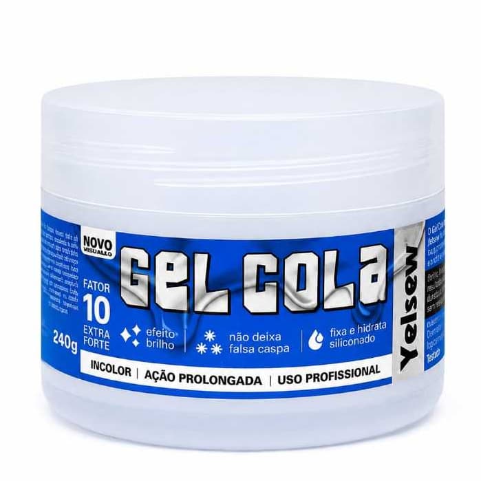 Gel Cola Yelsew  Hidrata e Fixa 240G