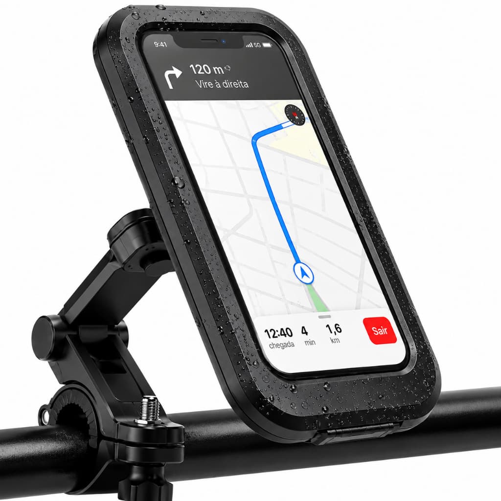 Suporte Celular Moto Bike Bicicleta À Prova D'água Gps Universal 360° Impermeavel