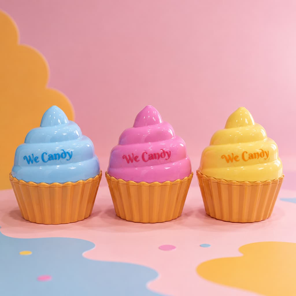 Lip Balm Hidratante Labial We Candy Cupcake Rosa Hidratante 8g