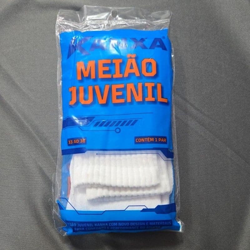 Meião Juvenil Branco Kanxa 33 ao 38