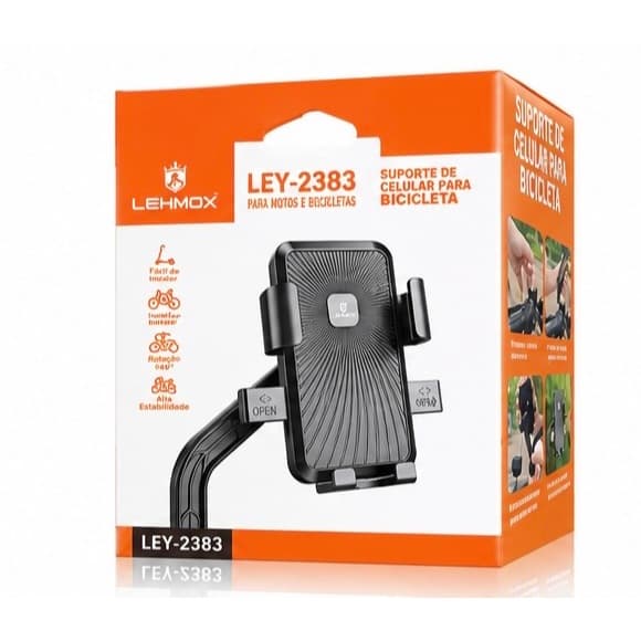 Suporte para Celular para Moto e Bicicleta LEHMOX LEY-2383