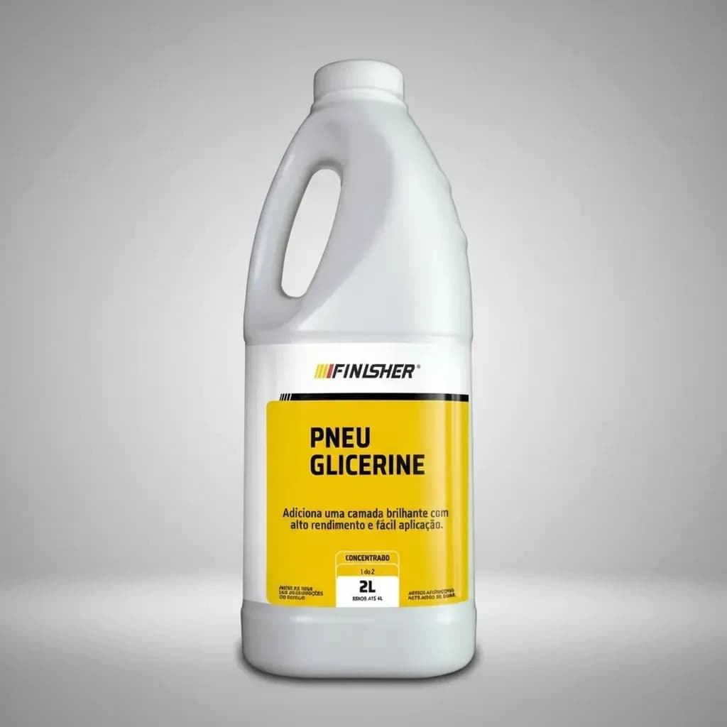 Glicerine Pneu Pretinho Automotivo Brilho Finisher 2l Cor Preto