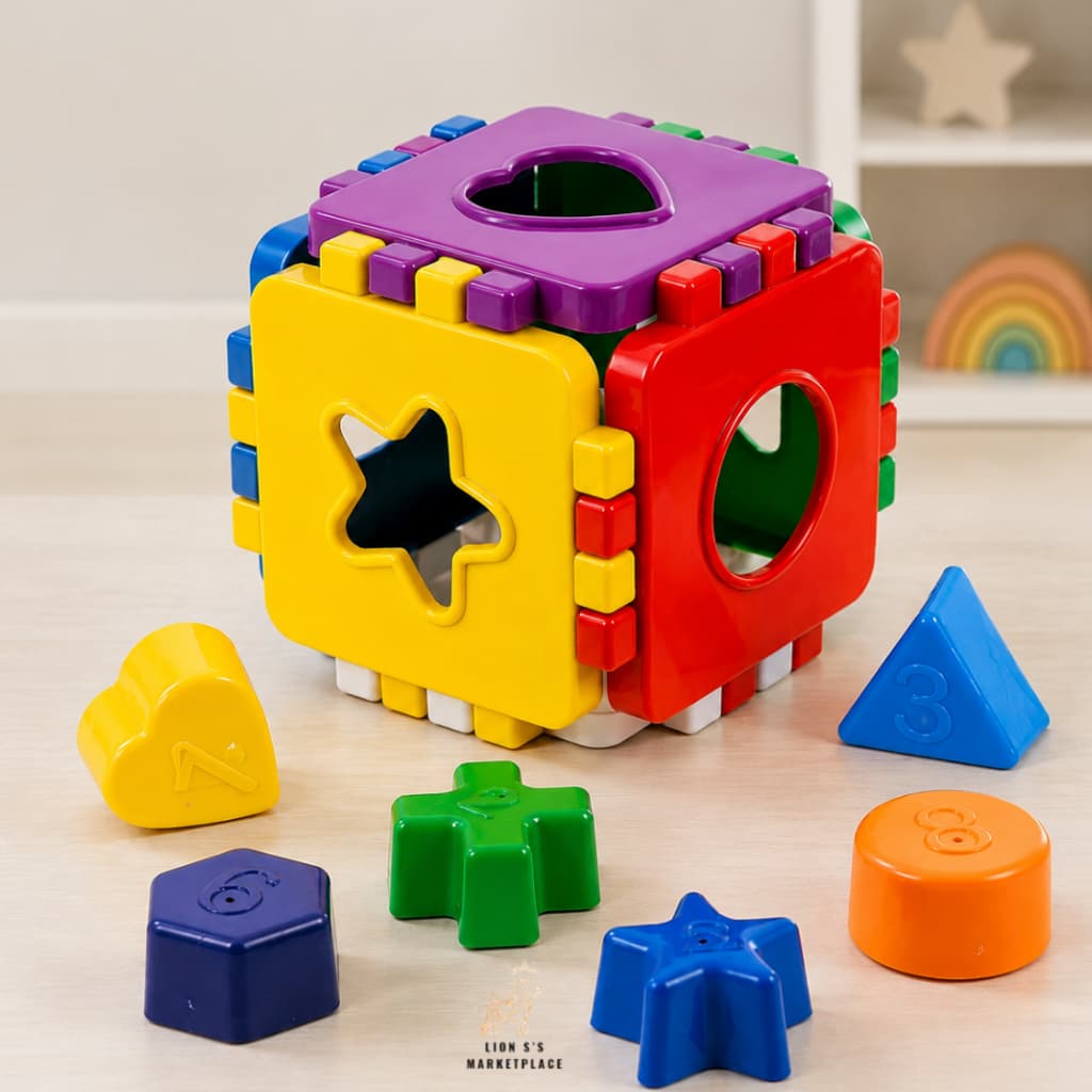 Cubo Educativo Infantil Com 07 peças Criança Bebê Brinquedo