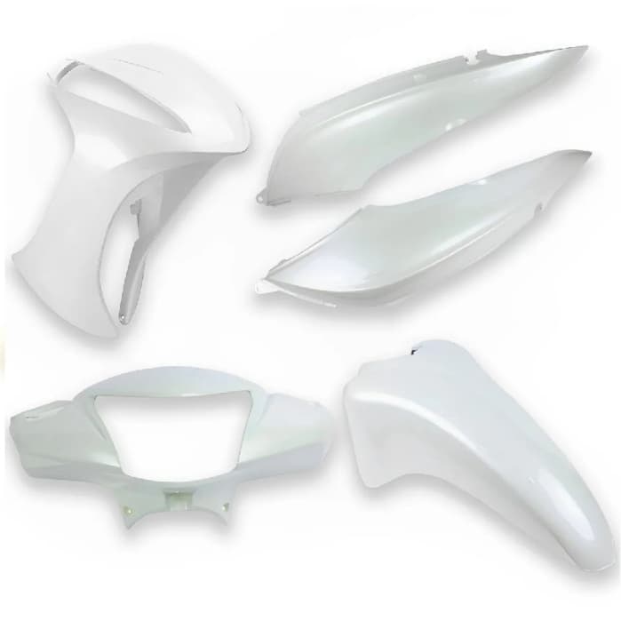 Kit Carenagem Completo Biz 125 Ex 2016 Branco Perolizado